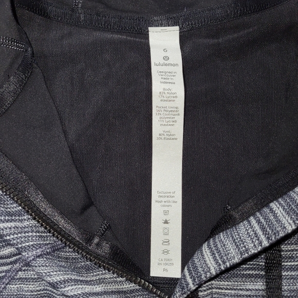 Lululemon Hooded Define Jacket Nulu Mini Space Dye Teal White Woman’s 6 - Picture 6 of 11